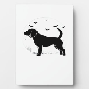 Beagle Dog � Halloween Moon Silhouette Oversized T Plaque