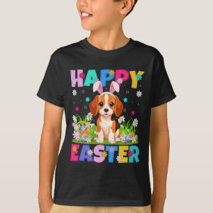 Beagle Dog Happy Easter Egg Hunt Bunny Ear Beagle T-Shirt