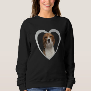 Beagle Dog Heart Beagle Sweatshirt