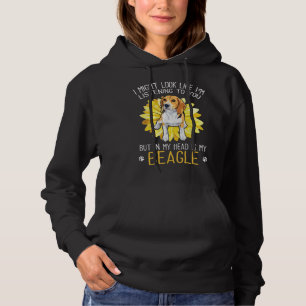 Beagle Dog In My Head Is My Beagle Sunflower Hoodie