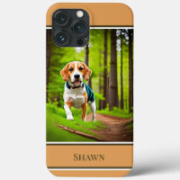 Beagle Dog in Woods Rustic