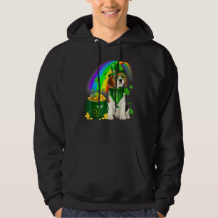 Beagle Dog Irish Leprechaun Saint St Patrick Day Hoodie