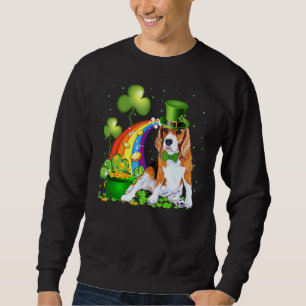 Beagle Dog Irish Leprechaun St Patrick Day Sweatshirt