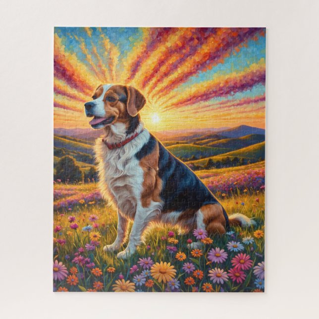 Beagle dog jigsaw puzzle (Vertical)