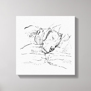 Beagle Dog Lover Illustration Canvas Print