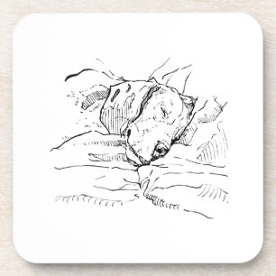 Beagle Dog Lover Illustration Coaster