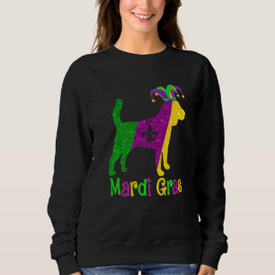 Beagle Dog Lover Mardi Gras Carnival Jester Premiu Sweatshirt