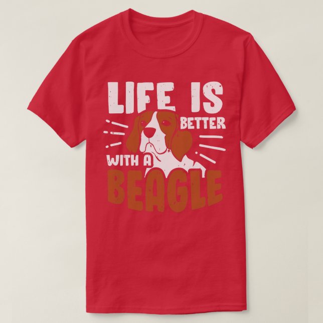 Beagle Dog Lover Mum Dad Gift  T-Shirt (Design Front)