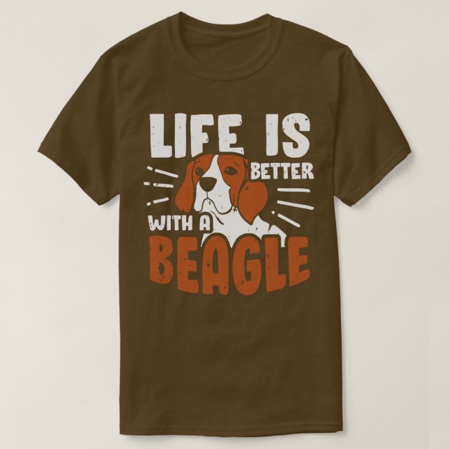 Beagle Dog Lover Mum Dad Gift  T-Shirt (Design Front)