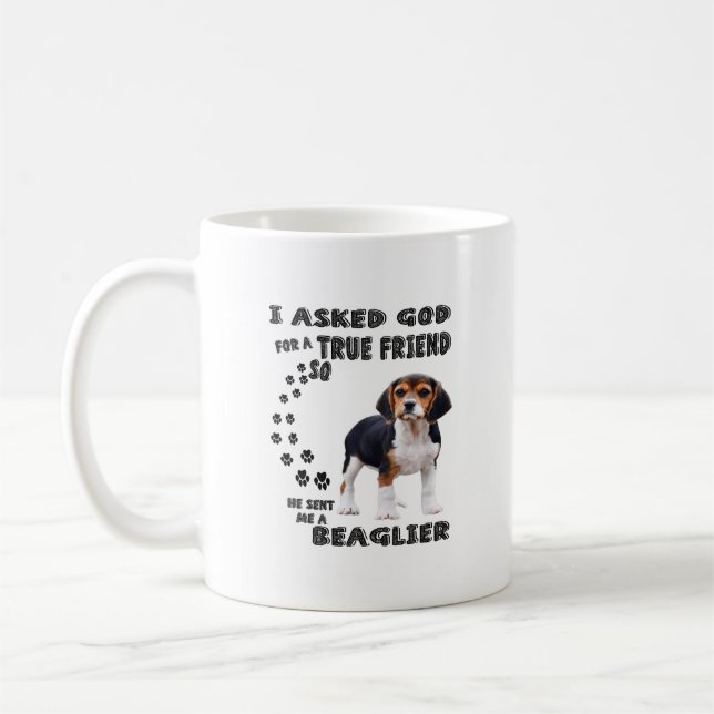 Beagle Dog Lovers/ Funny Beagle  Coffee Mug (Left)