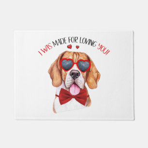 Beagle Dog Made for Loving You Doormat