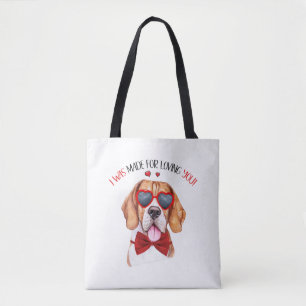 Beagle Dog Made for Loving You  Tote Bag