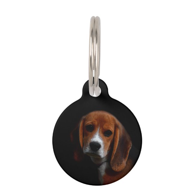 Beagle Dog Medallion Pet Tag (Front)