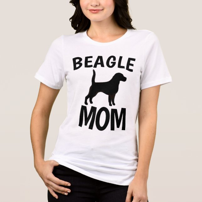 BEAGLE DOG MOM T-shirts (Front)