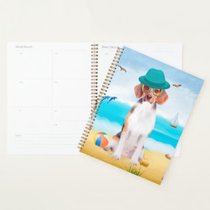 Beagle Dog On Beach Planner