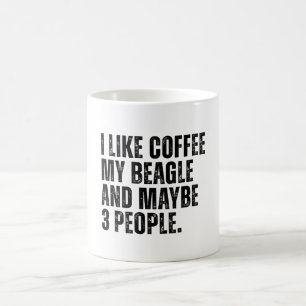 Beagle Dog Owner Coffee Lover Funny Mug