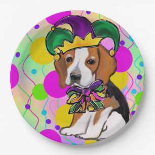 Beagle Dog Paper Plate
