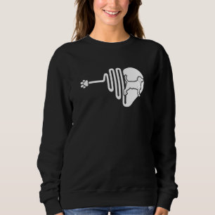 Beagle Dog Paw Heartbeat Pet Owner Veterinarian Sweatshirt