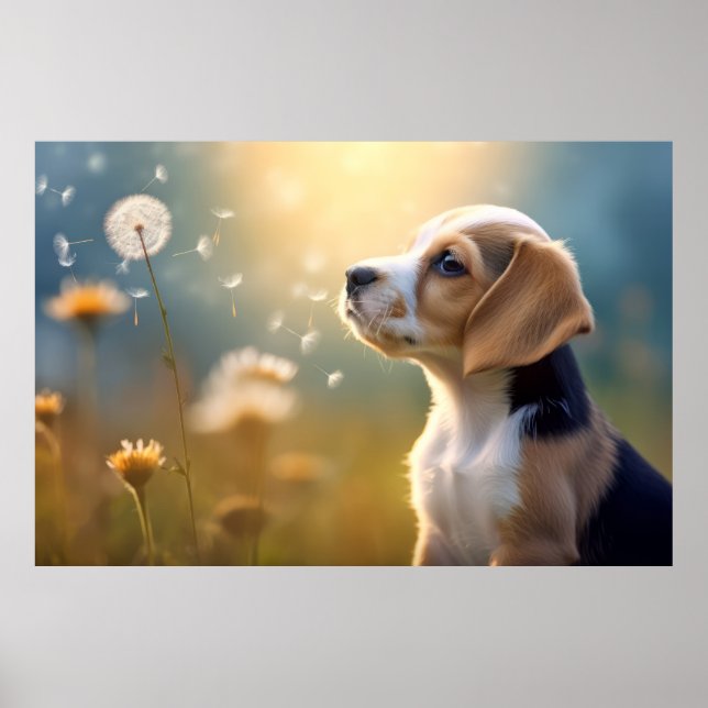 Beagle Dog Pet Animal Tranquil Peaceful Poster (Front)