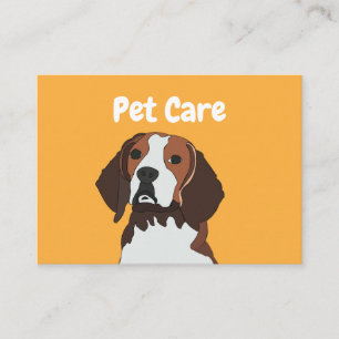 Beagle Dog Pet Care Beagle Business Card