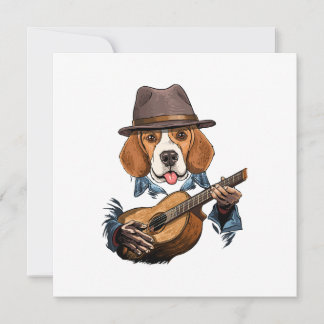 Beagle Dog Playing Guitar/ Funny Beagle