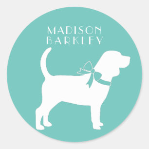 Beagle Dog Puppy Classic Round Sticker