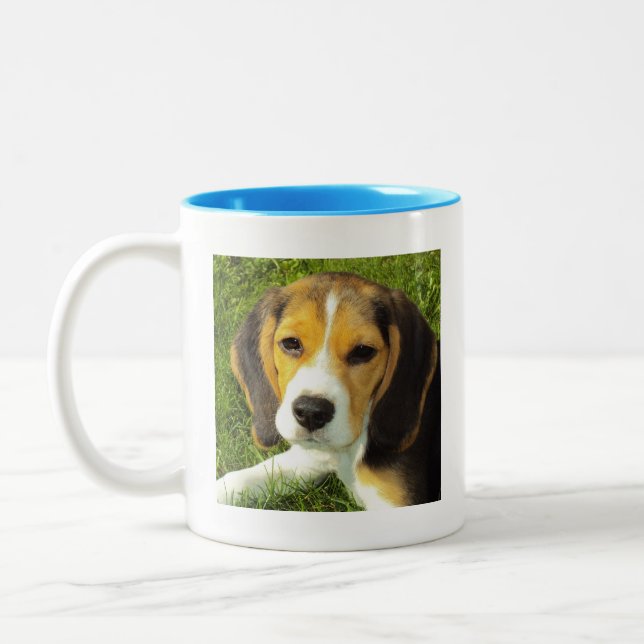 Beagle Dog Puppy Mug Coffee Mug Cup (Left)