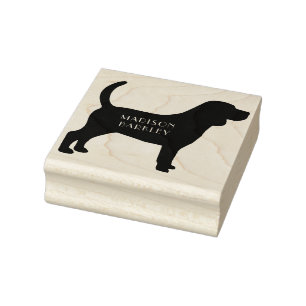 Beagle Dog Puppy Rubber Stamp