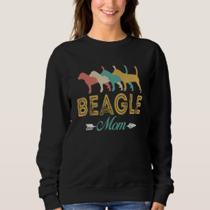 Beagle Dog Retro Beagle Mom grandma Sweatshirt