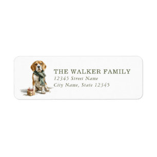 Beagle Dog Return Address Labels