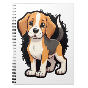 Beagle Dog T Shirt Notebook