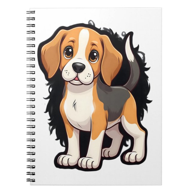 Beagle Dog T Shirt Notebook (Front)