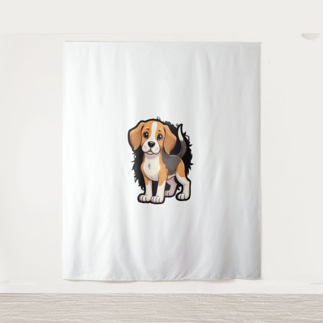Beagle Dog T Shirt Tapestry (Front)