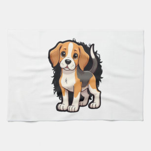 Beagle Dog T Shirt Tea Towel