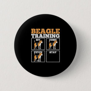 Beagle Dog Training Dog 6 Cm Round Badge