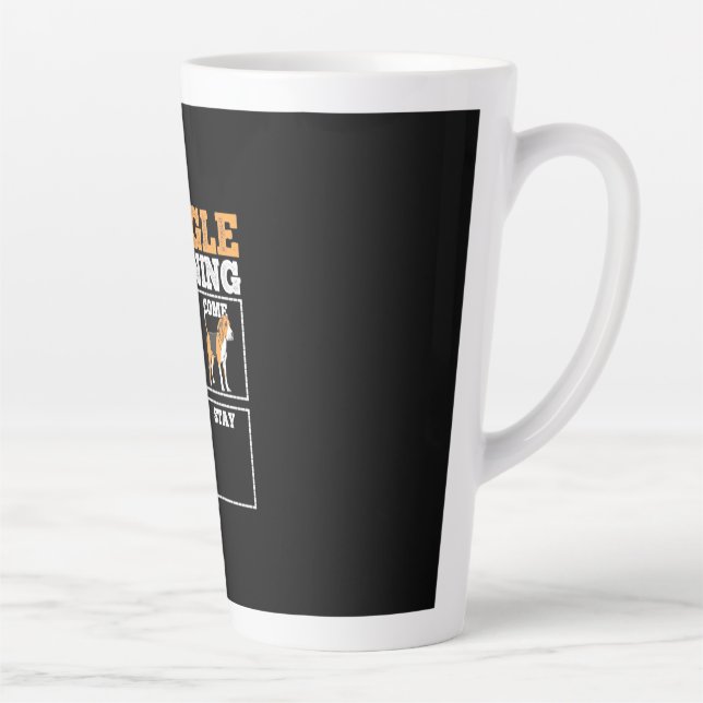 Beagle Dog Training Dog Latte Mug (Right)