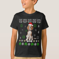 Beagle Dog Ugly Christmas - Beagle Dog Hat Santa