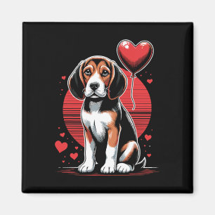 Beagle Dog Valentine's Day Dog Owner Valentine 1  Magnet