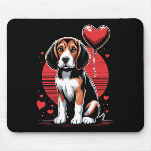 Beagle Dog Valentine's Day Dog Owner Valentine 1 Mouse Pad
