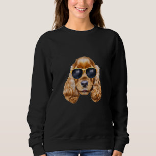 Beagle Dog Wearing Sunglasses Puppy Pet Animal Fu Sweatshirt