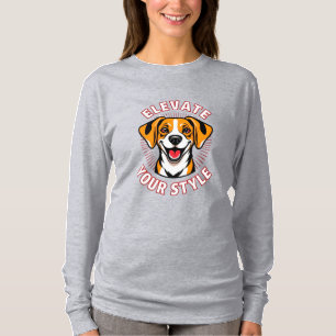 Beagle Dog with Text Art T-Shirt
