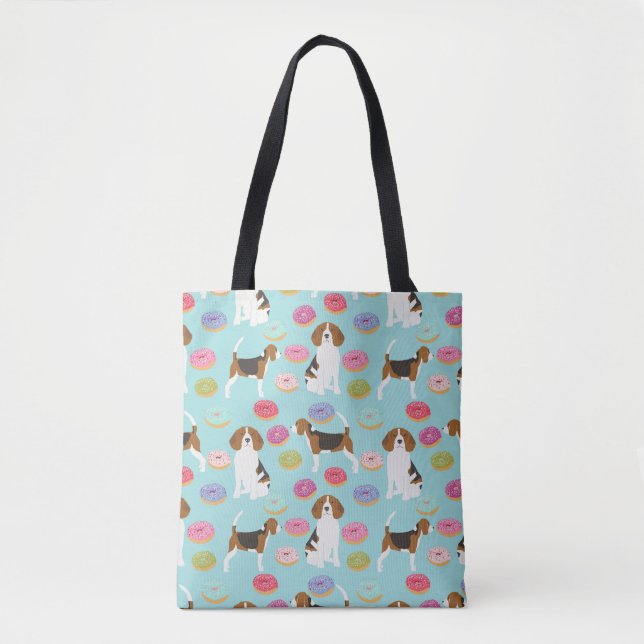 Beagle Doughnut Tote Bag (Front)