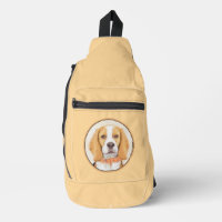 Beagle English Painting Tri Tricolor Cute Dog Art
