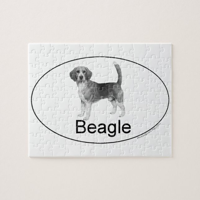 Beagle Euro-type Jigsaw Puzzle (Horizontal)