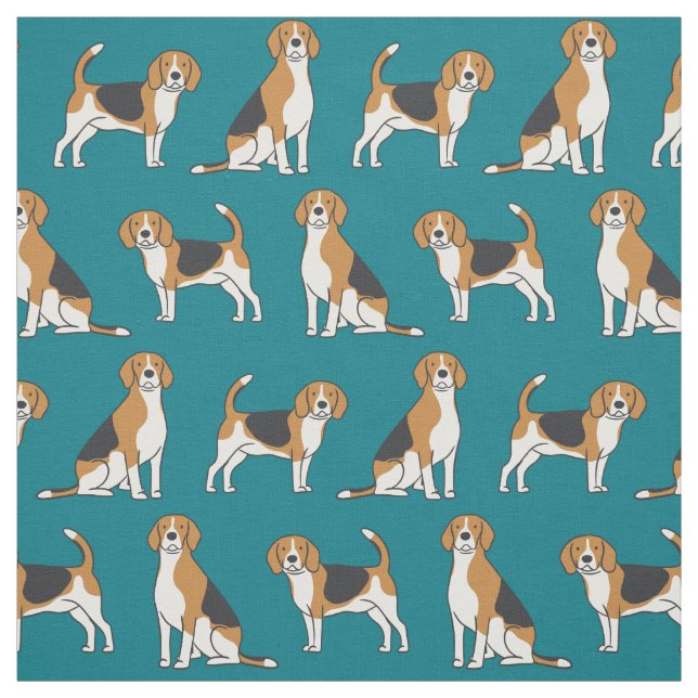 Beagle Fabric-PICK YOUR COLOR! Fabric (Swatch)