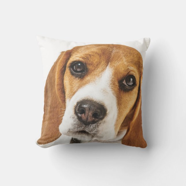 BEAGLE FACE FOCUS OUTDOOR CUSHION (Front)