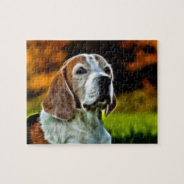 Beagle face jigsaw puzzle (Horizontal)