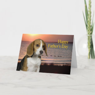 Beagle Father's Day Card