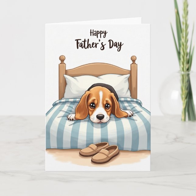 Beagle Fathers Day Expectation Card (Front)