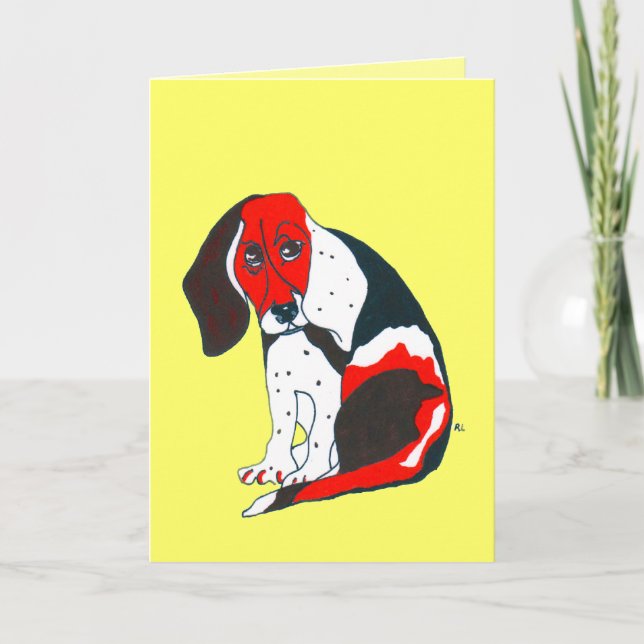 Beagle Father's Day Greeting Card (Front)